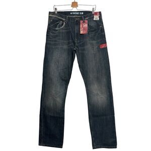 Lee Dungarees Vintage Slim Jeans Men's Sz 36x34 The Mack #2012836 Vtg Blue NWT